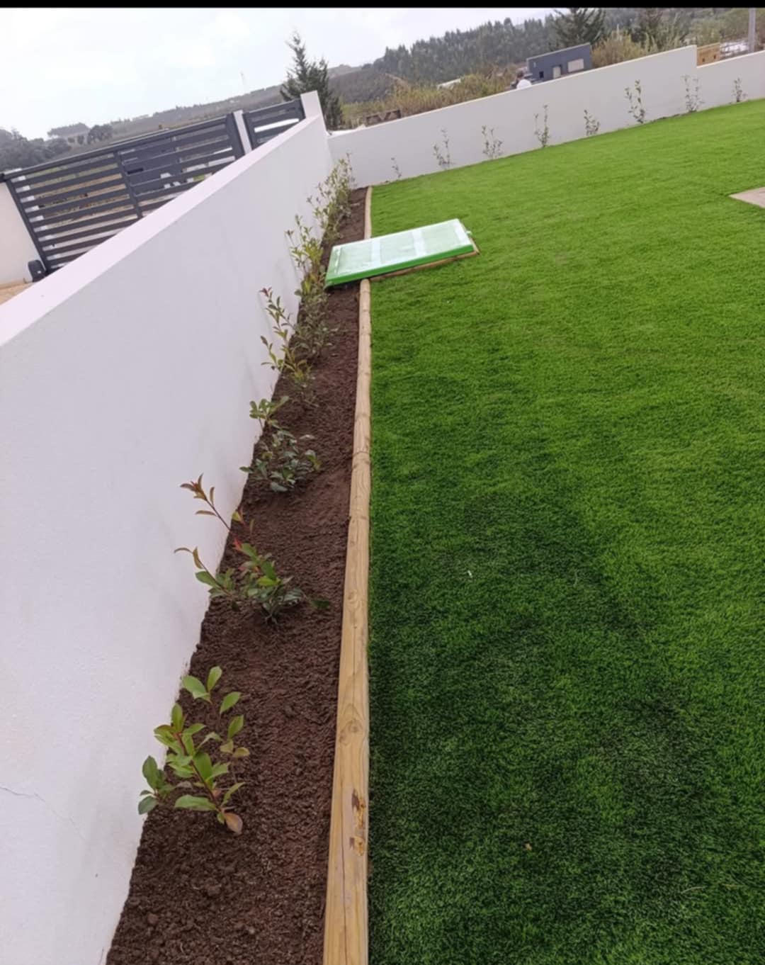 Construção de obras públicas e jardins